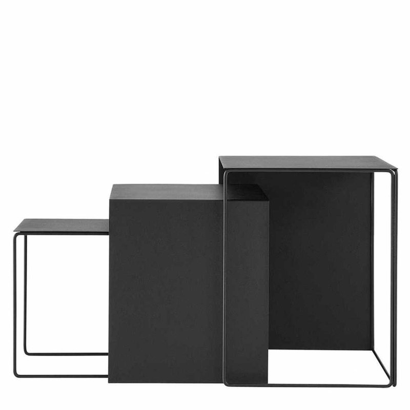 Ferm Living Cluster Tables - Set of 3 - Black