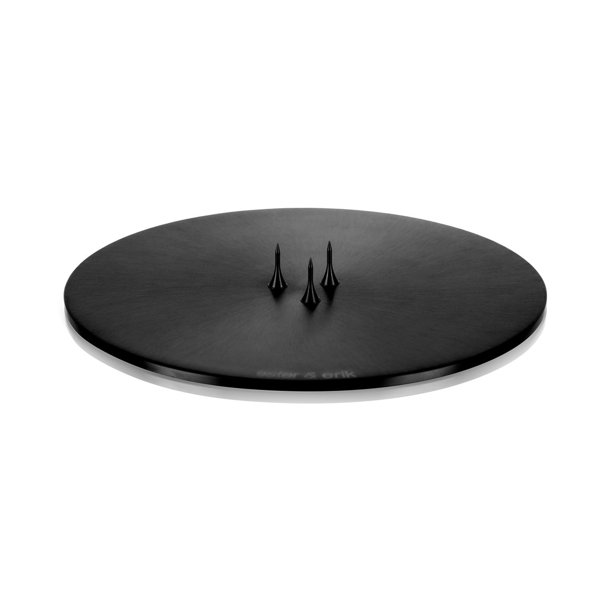 Ester & Erik Candle Plate medium - MATT BLACK