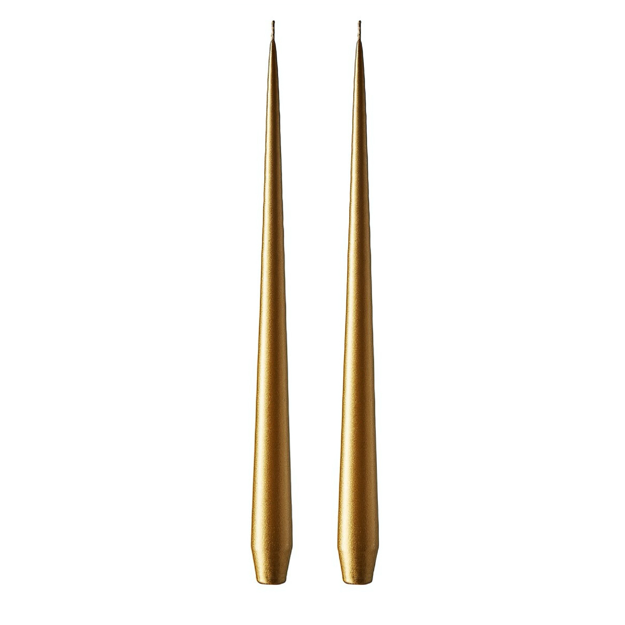 Ester & Erik Candles 24cm - GOLD METALLIC 90 - 2 stuks