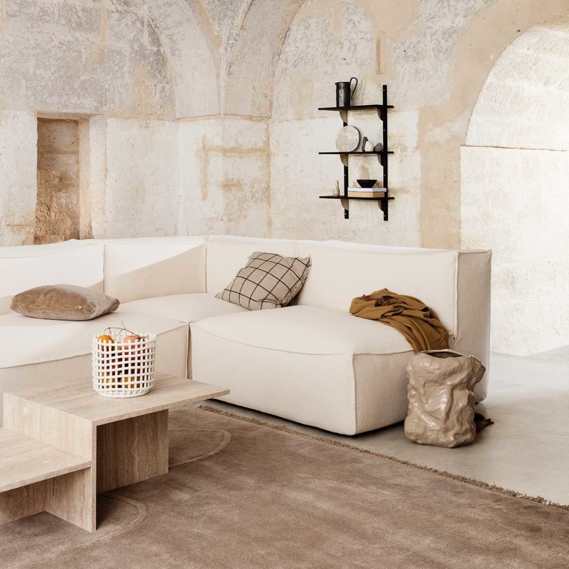 Ferm Living Calm Cushion - Camel/Black