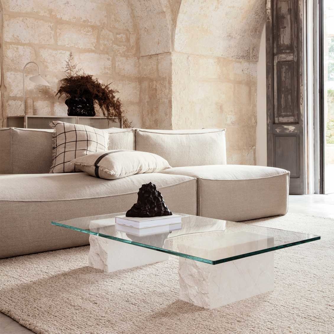 Ferm Living Calm Cushion - Camel/Black