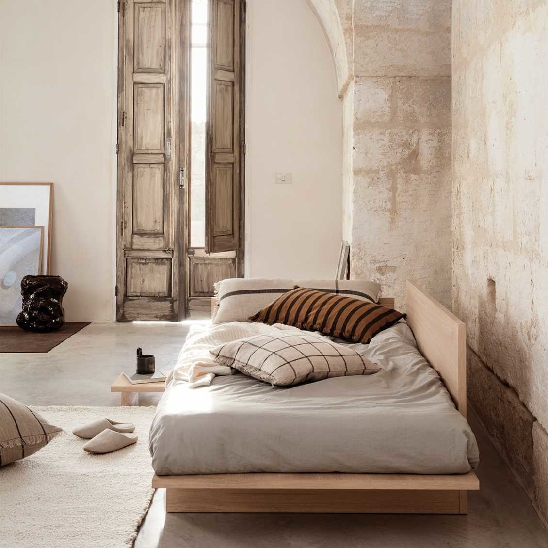 Ferm Living Calm Cushion - Camel/Black