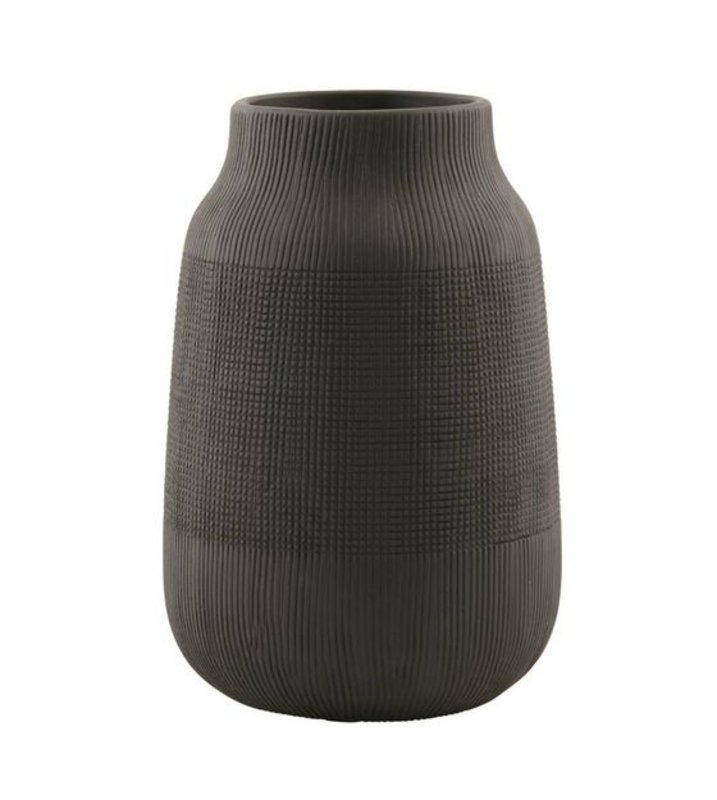 Vase - Groove, black L