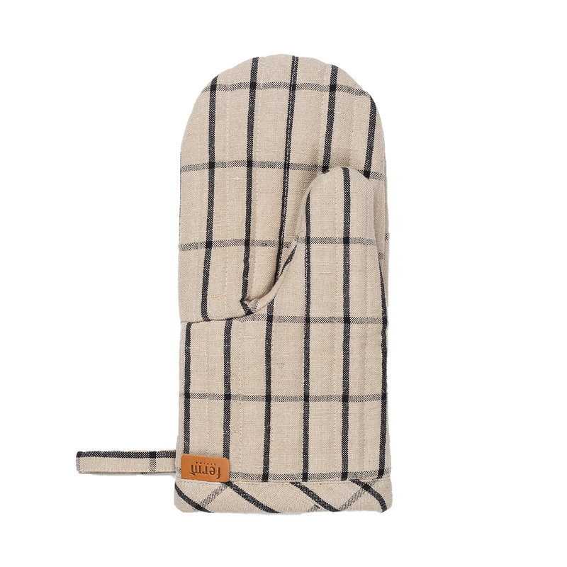 Ferm Living Hale Oven Mitt - Sand/Black