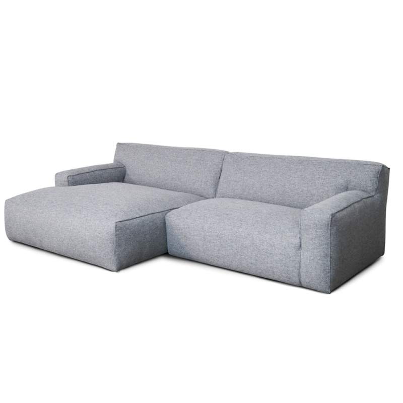 Fest Amsterdam Modulaire sofa Clay - 1,5 zit arm L - 1,5 zit large arm R -Cube 166