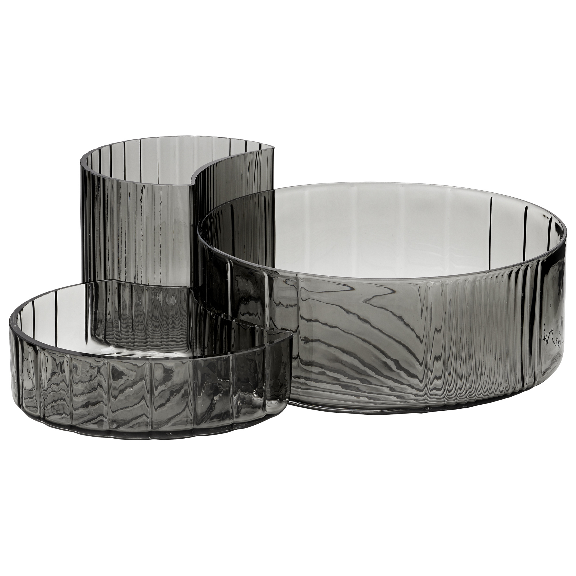 AYTM CONCHA bowls, set/3 Black