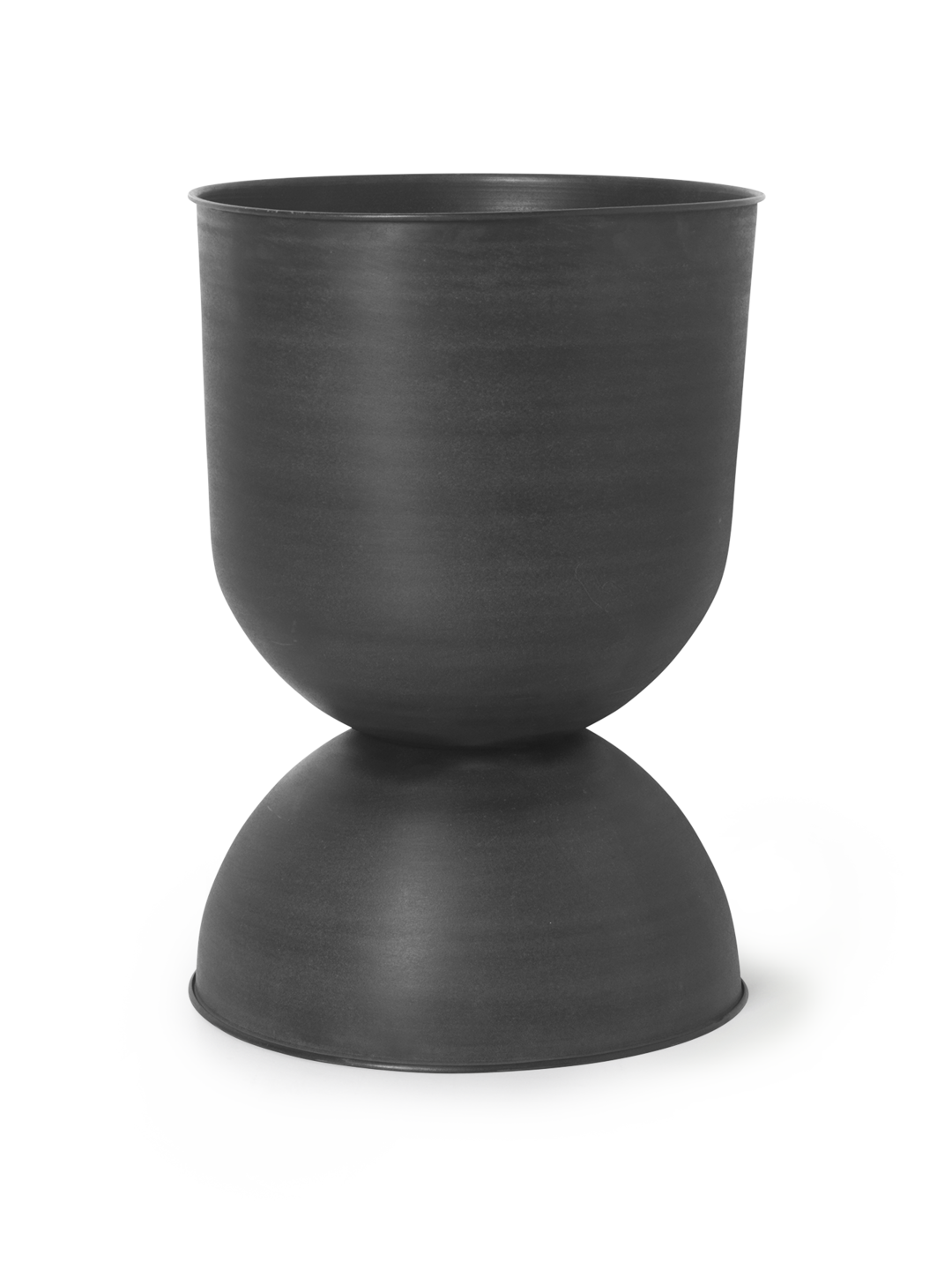 Ferm Living Hourglass Pot - Large - Black/Dark Grey