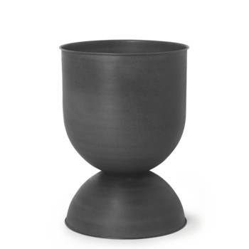 Ferm Living Hourglass Pot - Medium - Black/Dark Grey