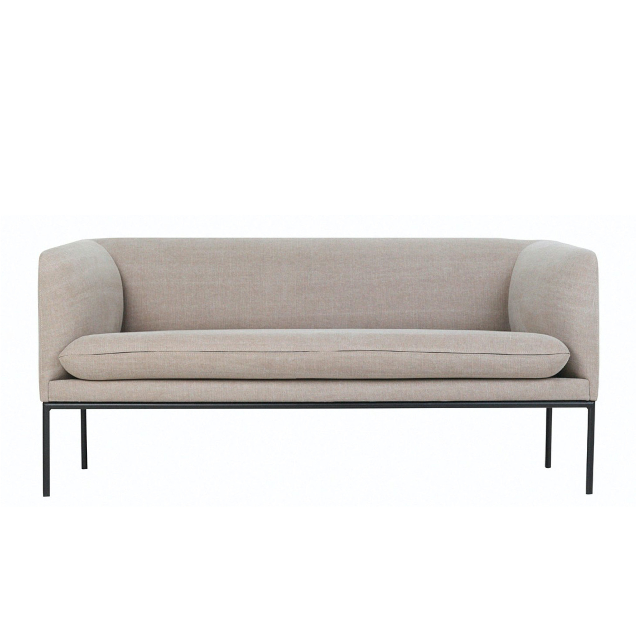 Ferm Living Turn Sofa 2-Seater - Cotton Linen - Natural