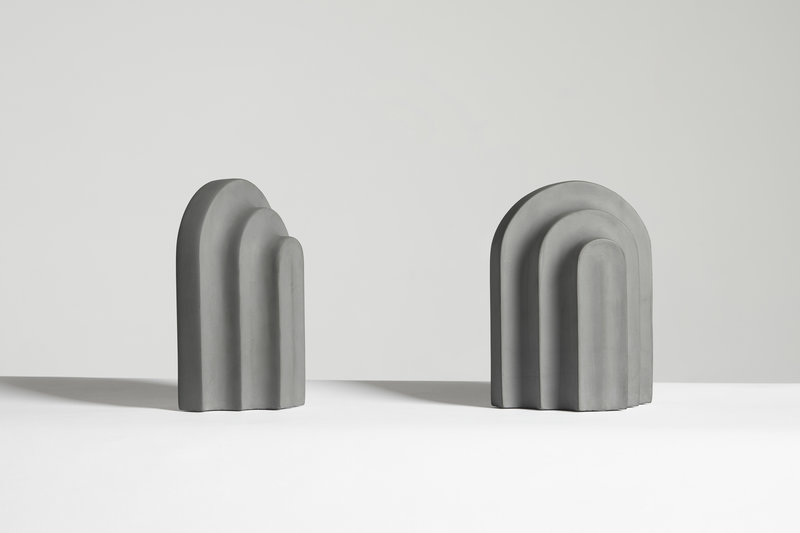 WOUD Arkiv bookend Grey concrete