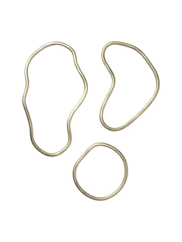 Ferm Living Pond Trivets  Brass