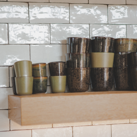 Serax RISTRETTO MUG SURFACE ZONDER OOR D6 H6 CAMOGREEN