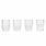 Ferm Living Ripple Small Glasses - Set of 4 - Clear