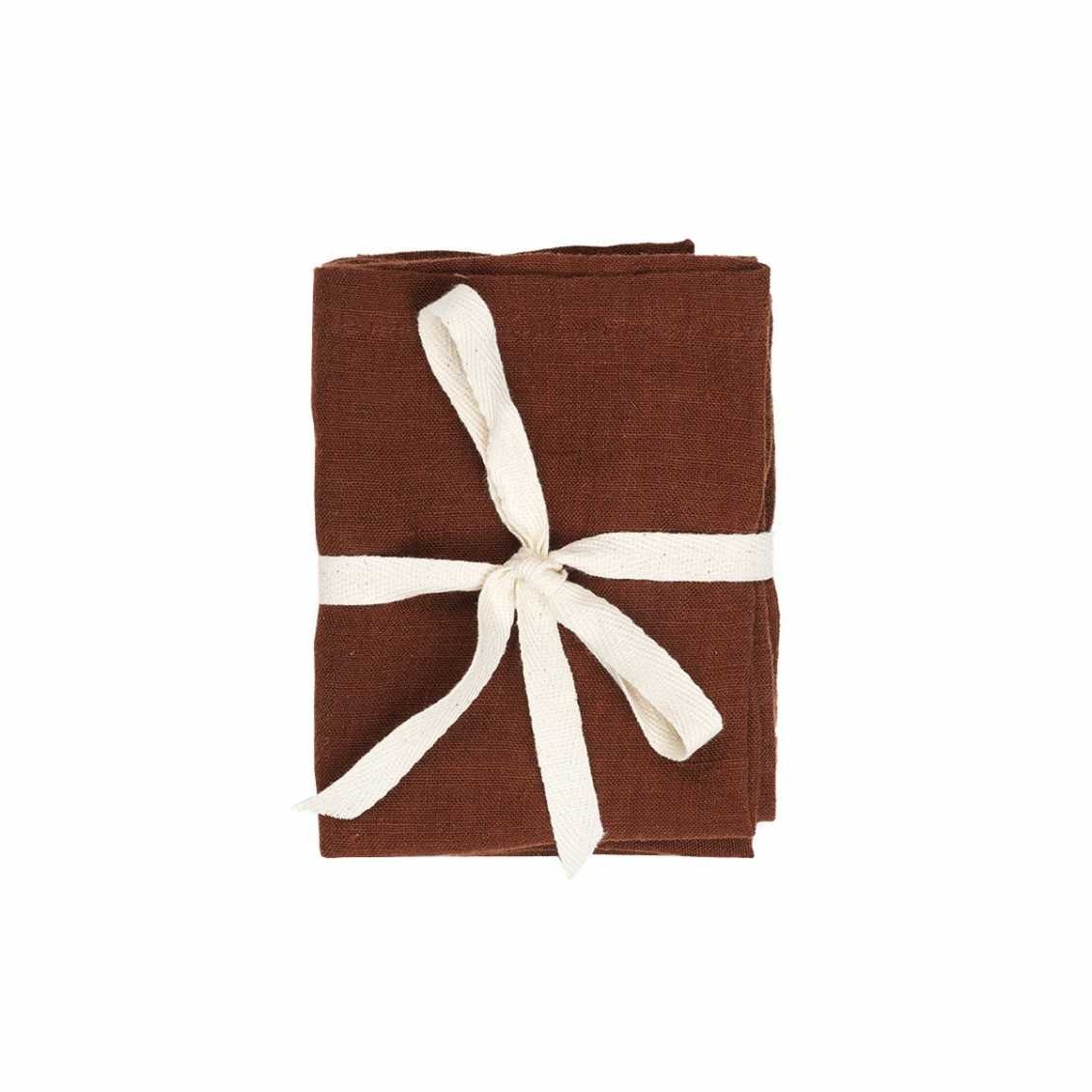 Ferm Living Linen Napkins - Set of 2 - Cinnamon