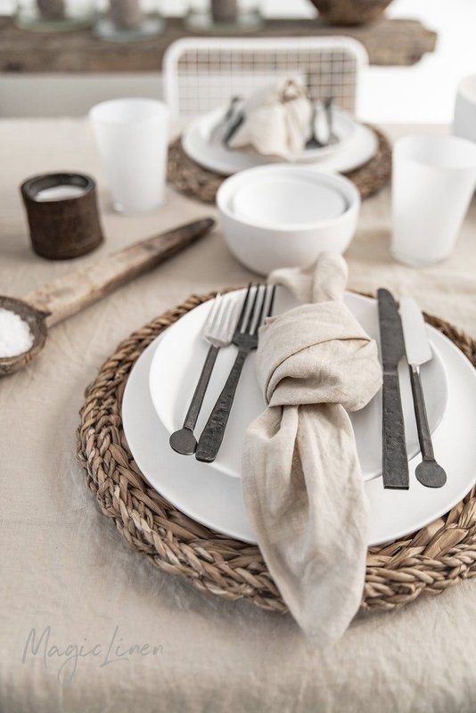 Ferm Living Linen Napkins - Set of 2 - Natural