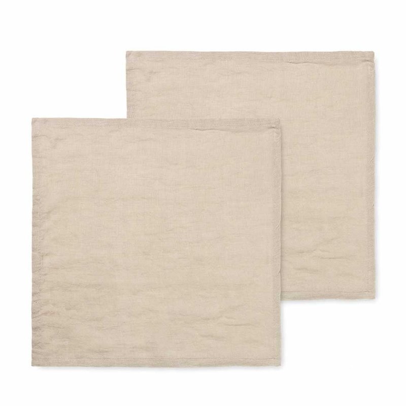 Ferm Living Linen Napkins - Set of 2 - Natural