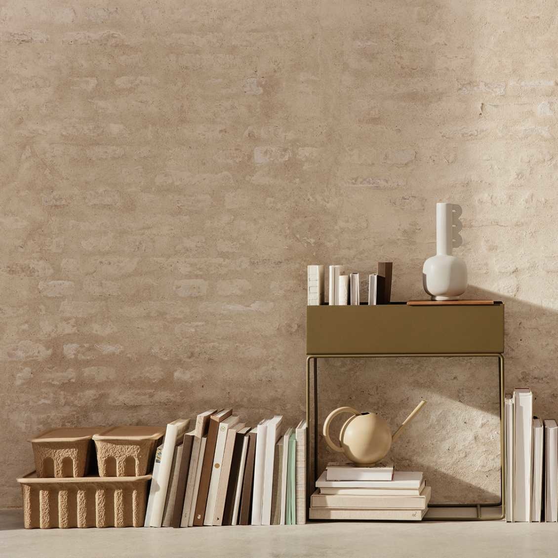 Ferm Living Paper Pulp Box large - set of 2 - Brown