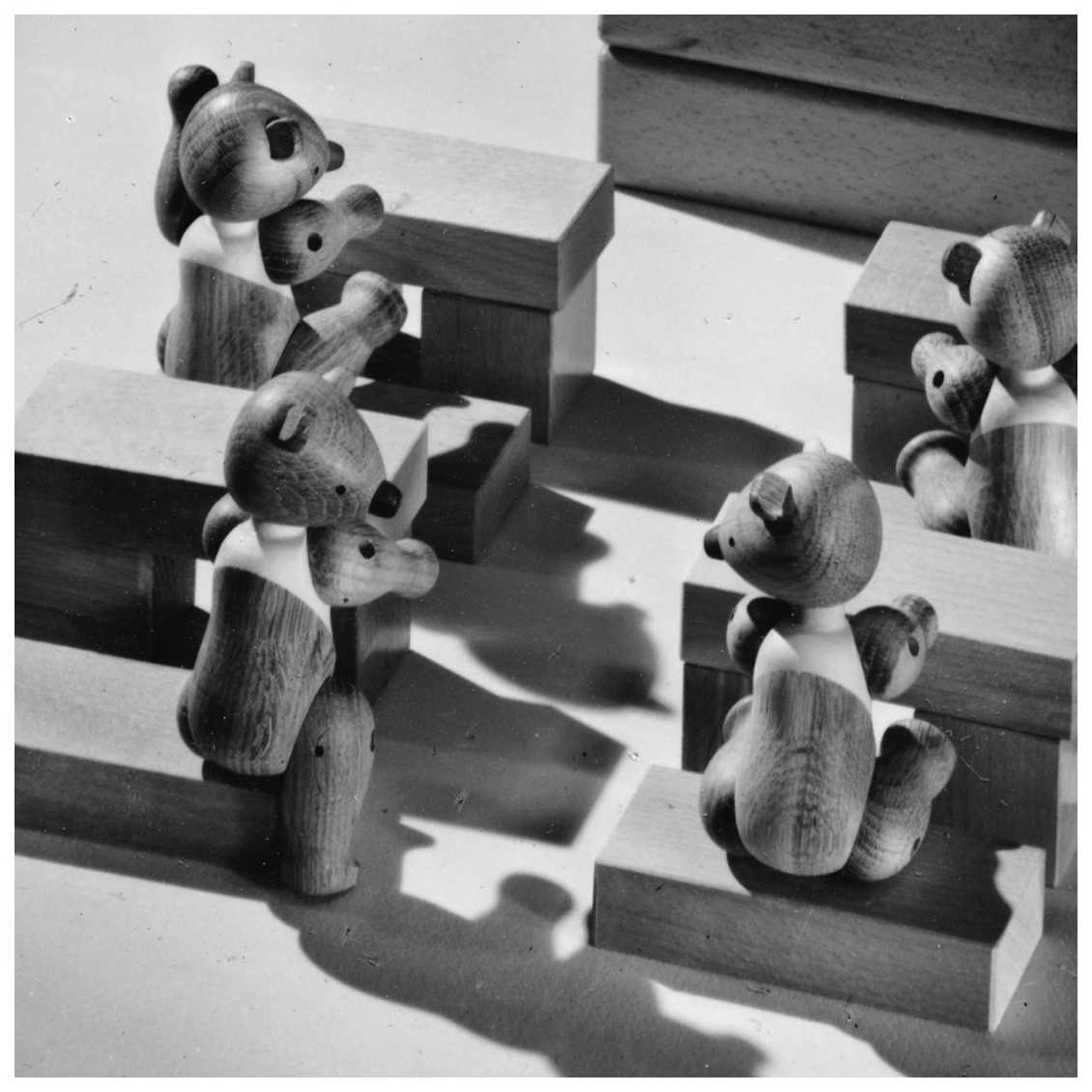 Kay Bojesen Bear small oak/maple