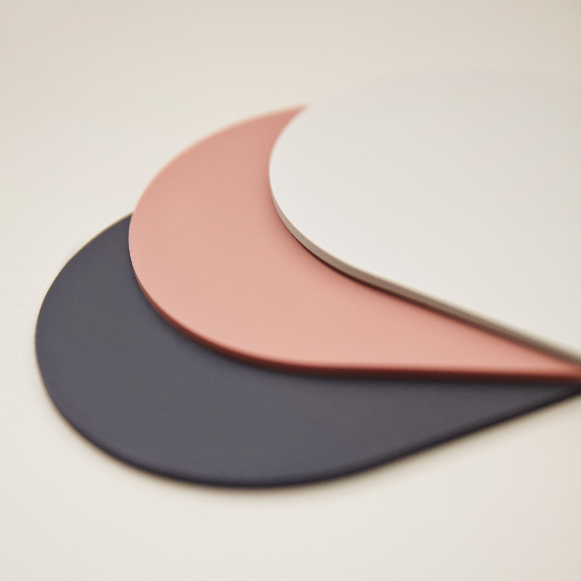 AYTM STILLA Coaster - set of 4 - Taupe