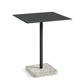 HAY Terrazzo Table Square 60 x 60 Grey Base Anthracite tabletop - SHOWROOM MODEL