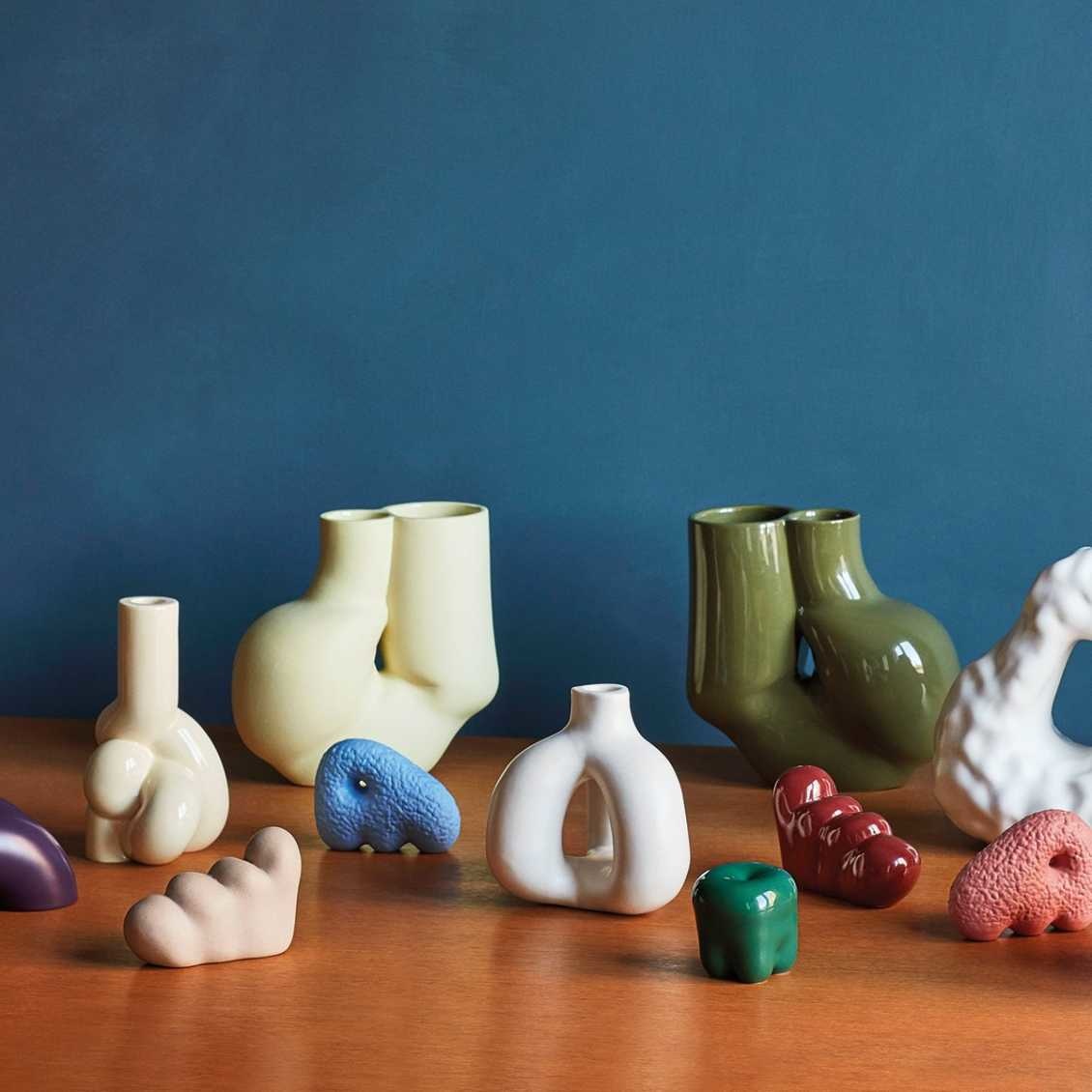 HAY W&S Little Lion Sculpture Dark Pink