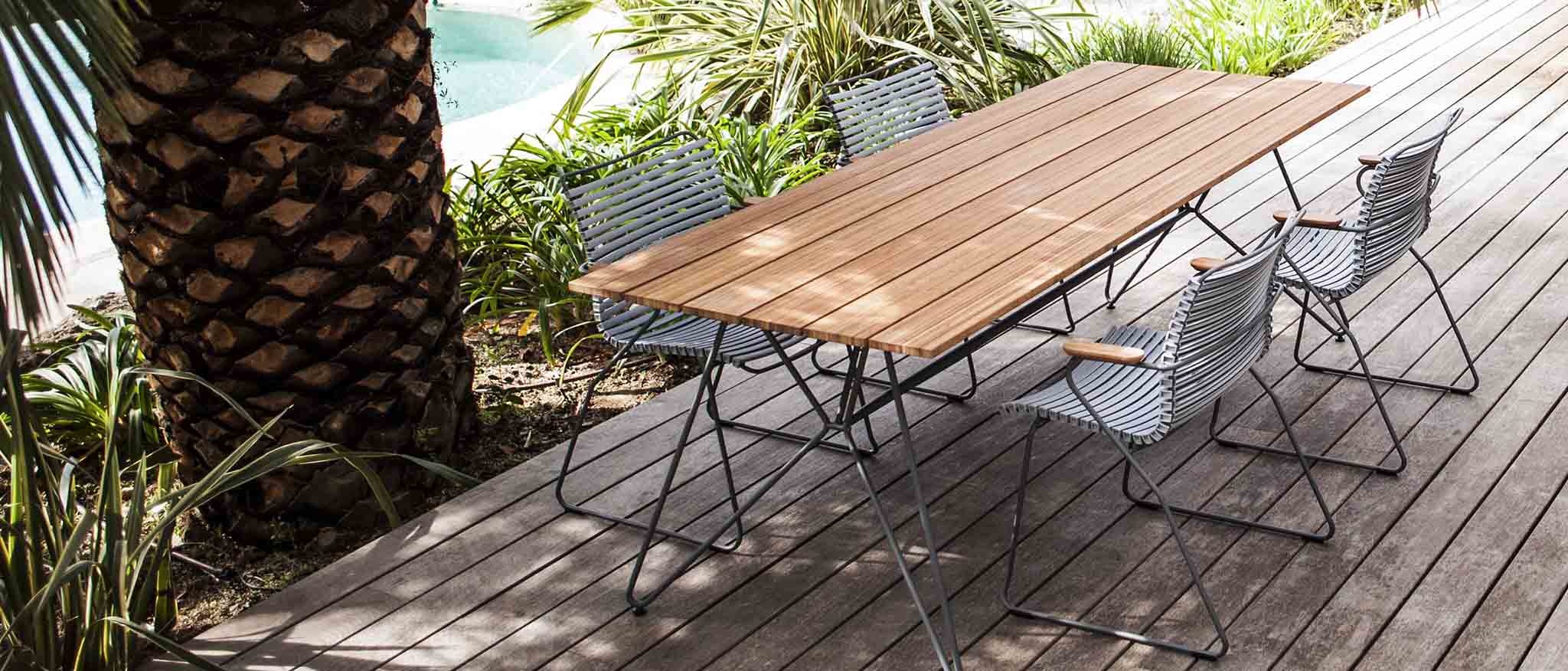 Houe SKETCH Table 160 x 88 - Table Top in Bamboo + Grey