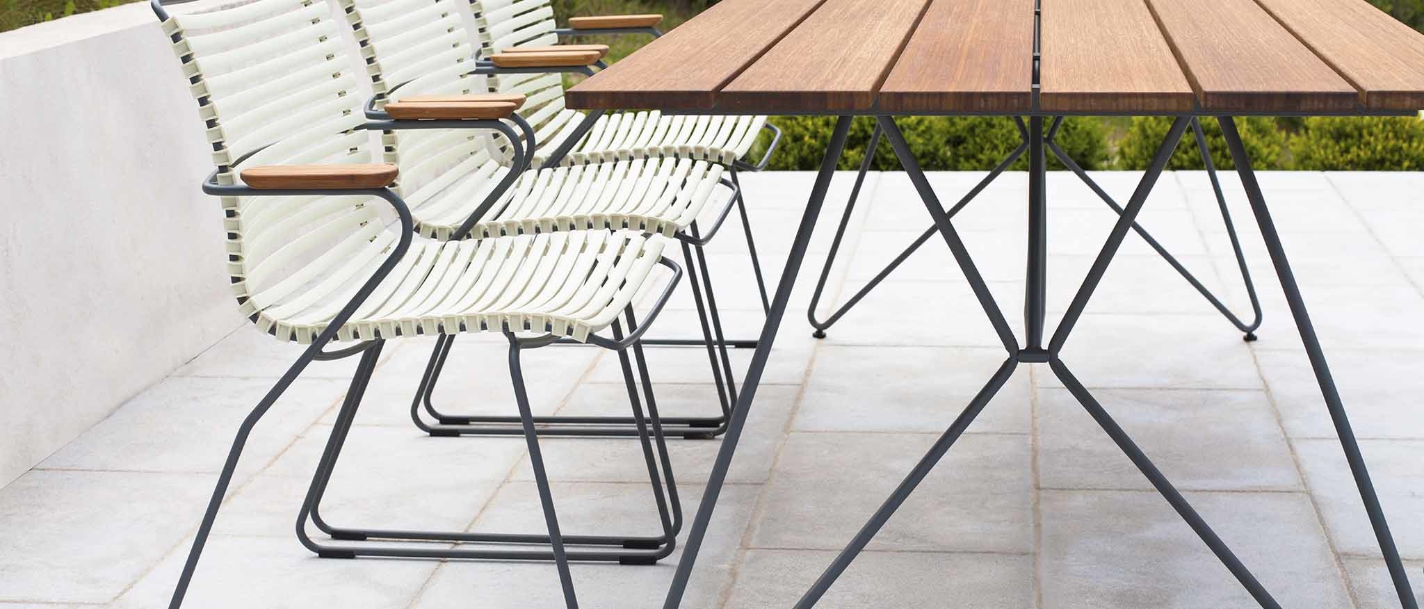 Houe SKETCH Table 220 x 88 - Table Top in Bamboo + Grey