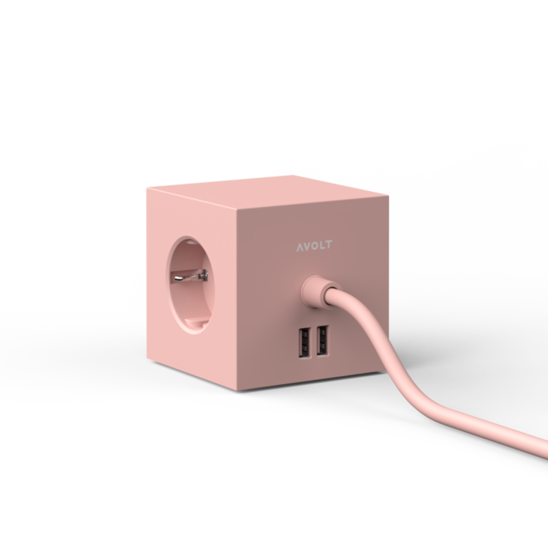 AVOLT Square 1 USB Magnet Version Old Pink