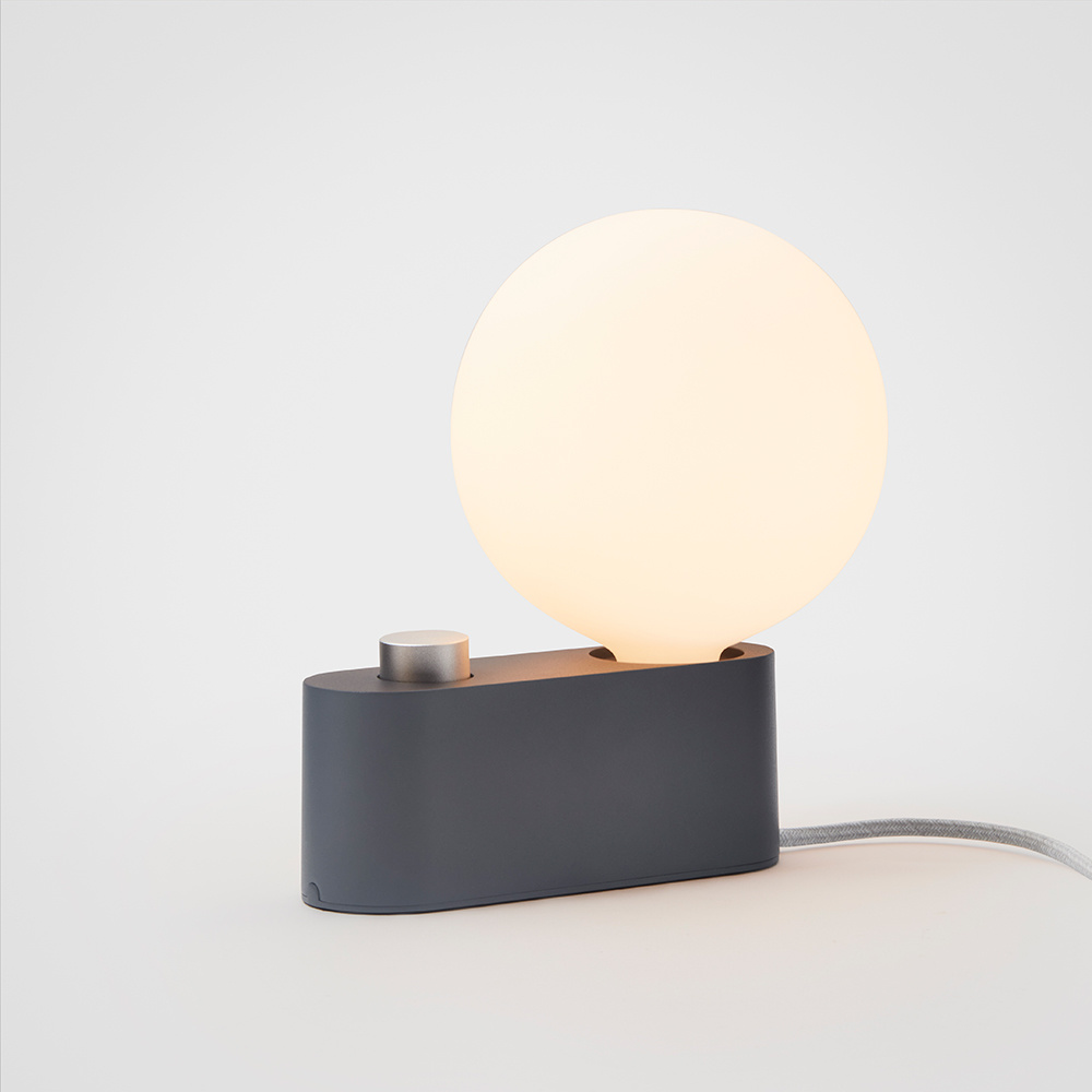 TALA Alumina Lamp Charcoal with Sphere G150 Bulb
