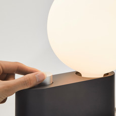 TALA Alumina Lamp Charcoal with Sphere G150 Bulb