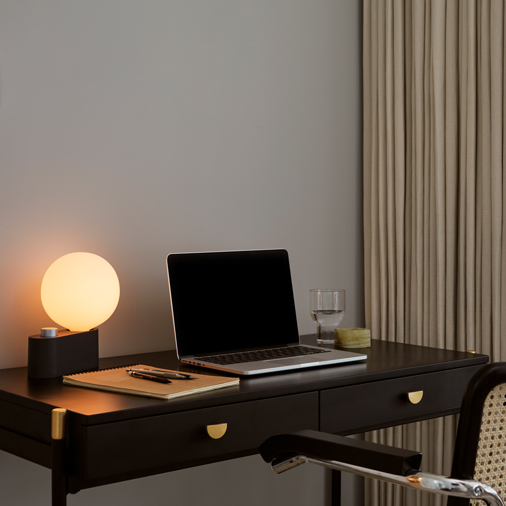 TALA Alumina Lamp Charcoal with Sphere G150 Bulb