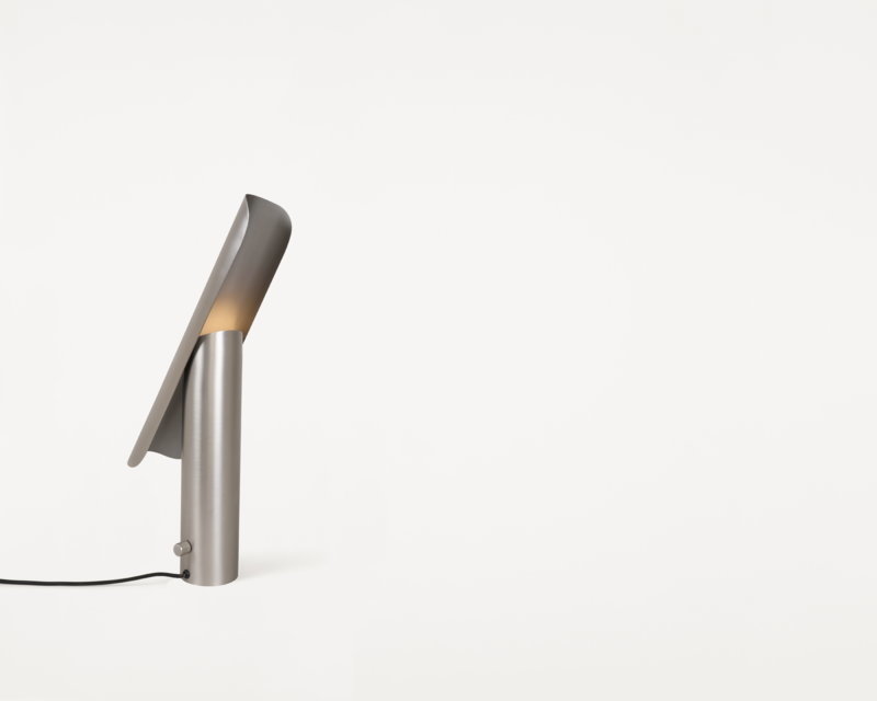 FRAMA T-lamp l table l brushed steel