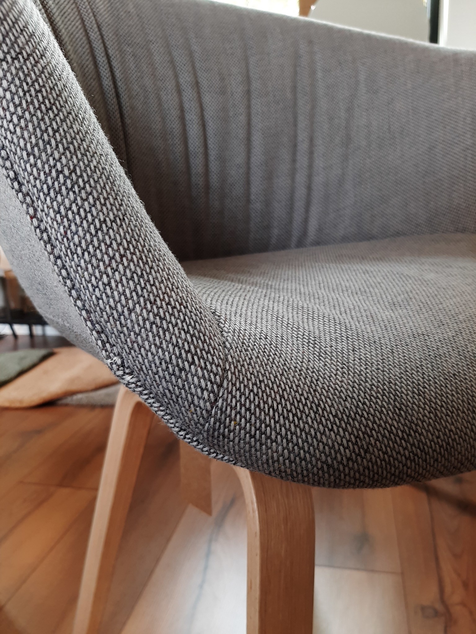 HAY AAC23 Soft Chair (About A Chair22) - Lacquered oak Re-wool/128 w. felt glider - SHOWROOM MODEL  SET OF 2