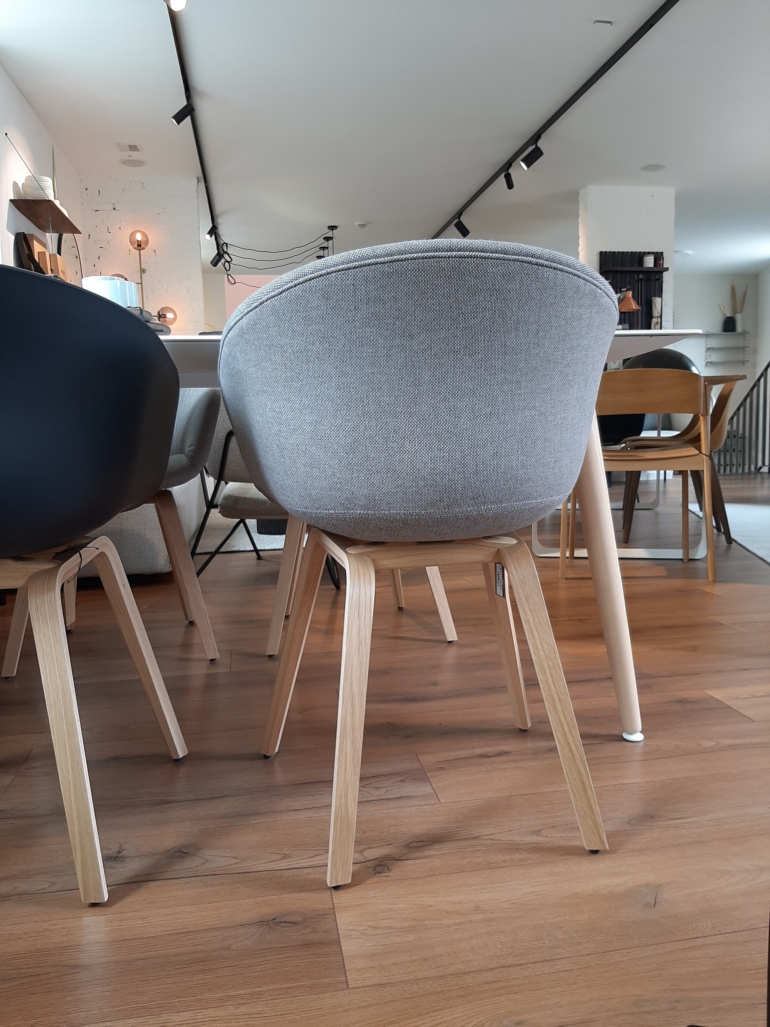 HAY AAC23 Soft Chair (About A Chair22) - Lacquered oak Re-wool/128 w. felt glider - SHOWROOM MODEL  SET OF 2