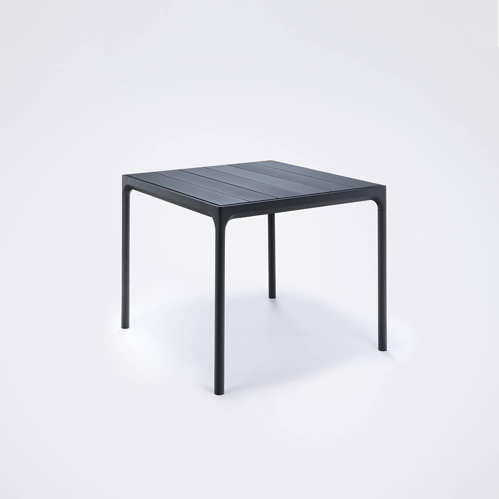 HOUE FOUR Table 90 cm - Black Aluminum