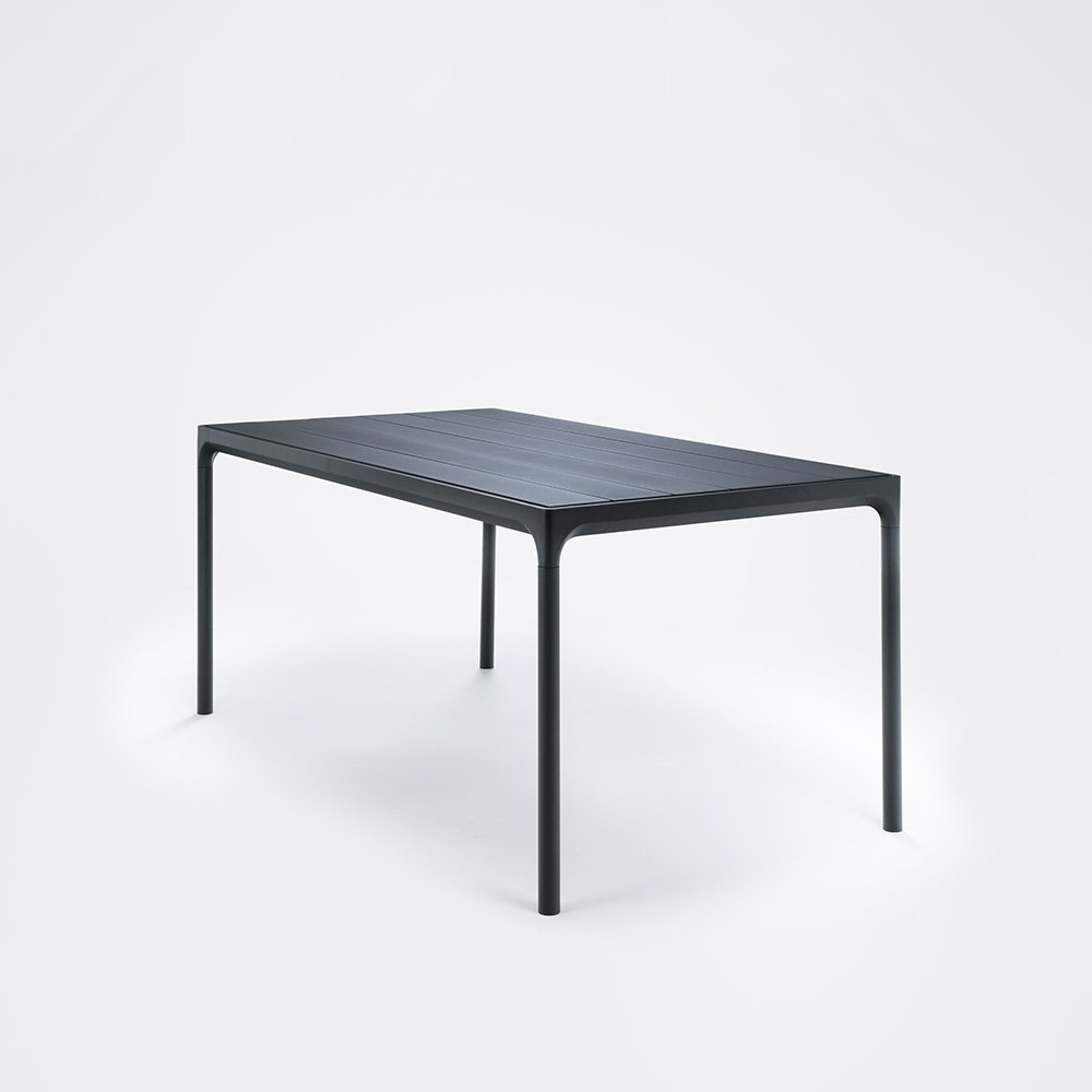 HOUE FOUR Table 160 cm - Black Aluminum
