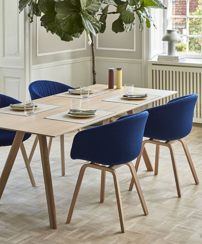 HAY CPH30 Table Extendable Water-based lacquered oak frame & Plywood edge 200/400 x 90