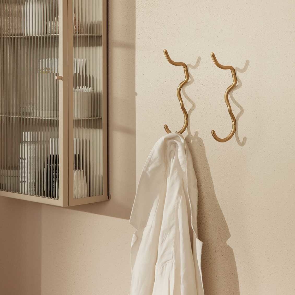 Ferm Living Curvature Hook - Brass