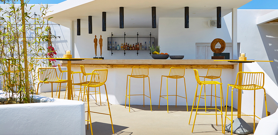 Pedrali Barstool NOLITA 3657, seat height 650mm, sage green powder coated for outdoor (VE100)