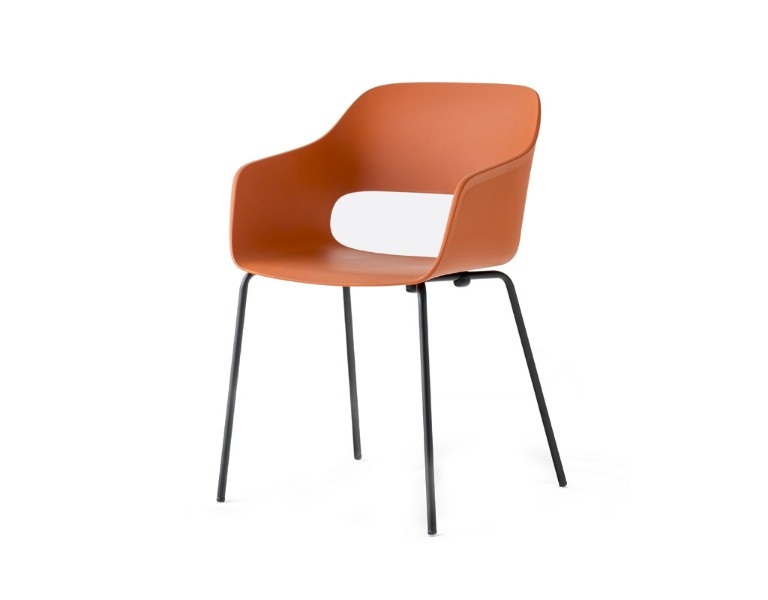 Pedrali Armchair BABILA 2735, orange, outdoor use