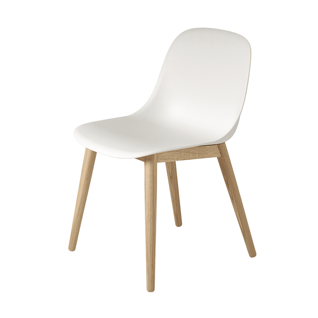 Muuto Fiber Side Chair Wood White/Oak