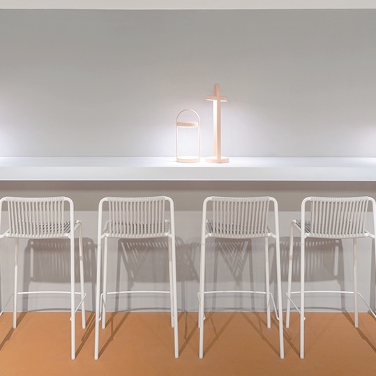 Pedrali Barstool TRIBECA 3667, pink RA100E 650mm