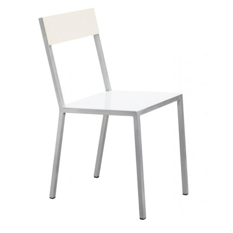 Valerie Objects ALU CHAIR 52,5X38 H80 WHITE SEAT /IVORY BACK