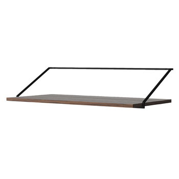 Audo Copenhagen Rail Desk, Black Steel, Dark Stained Oak