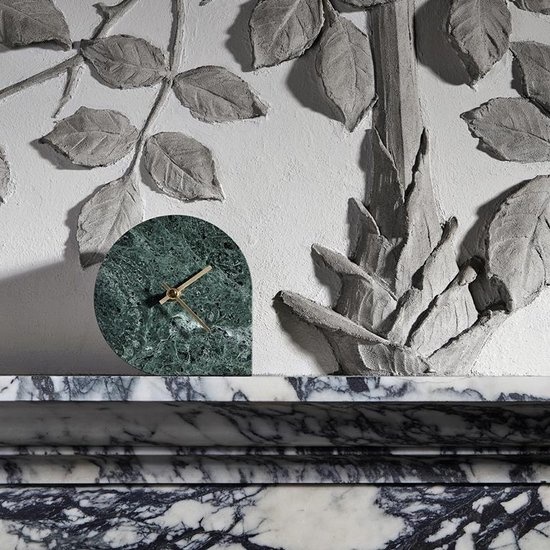 AYTM STILLA clock - Green Marble