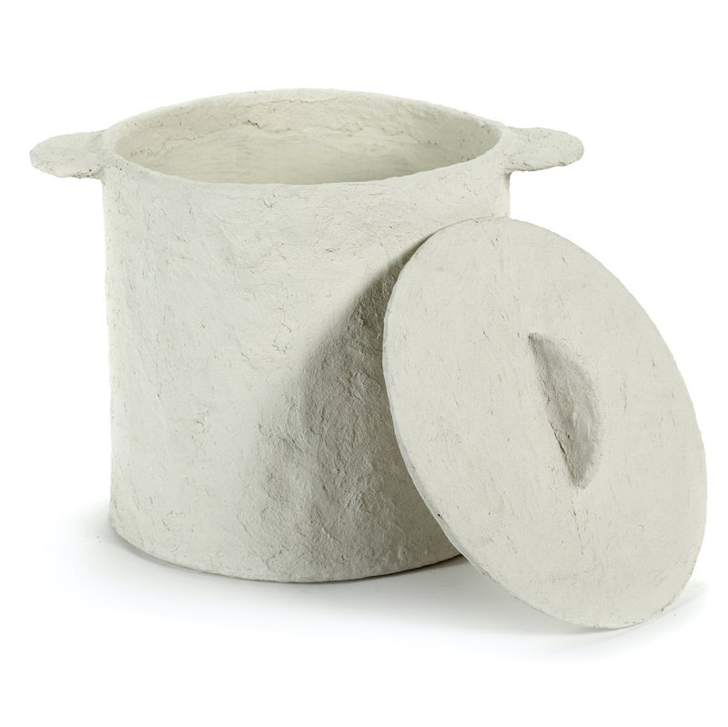 Serax POT + DEKSEL EARTH PAPIER MACHE BEIGE D32 H30