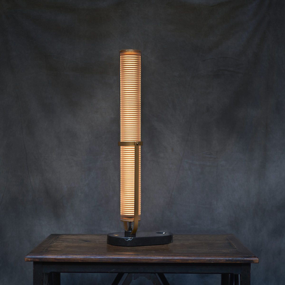 DCW editions La Lampe Frechin - Black Marble base, Gold Body