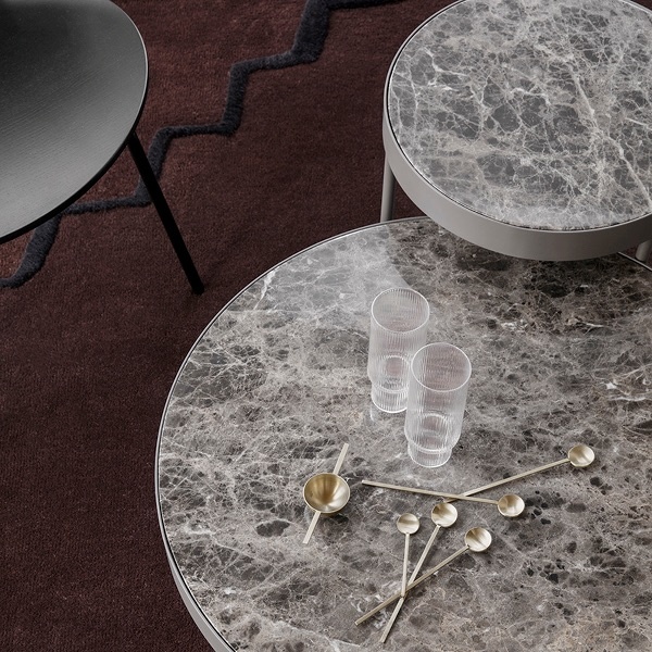 Ferm Living Marble Table Medium Brown - SHOWROOM MODEL
