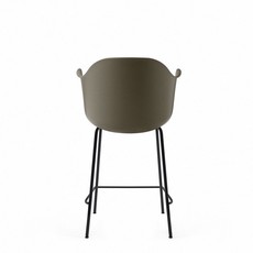 MENU Harbour Counter Chair, Black Base, Olive