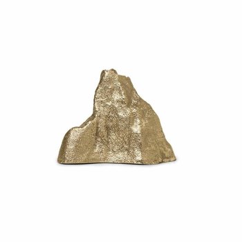 Ferm Living Stone Candle Holder - Small - Brass